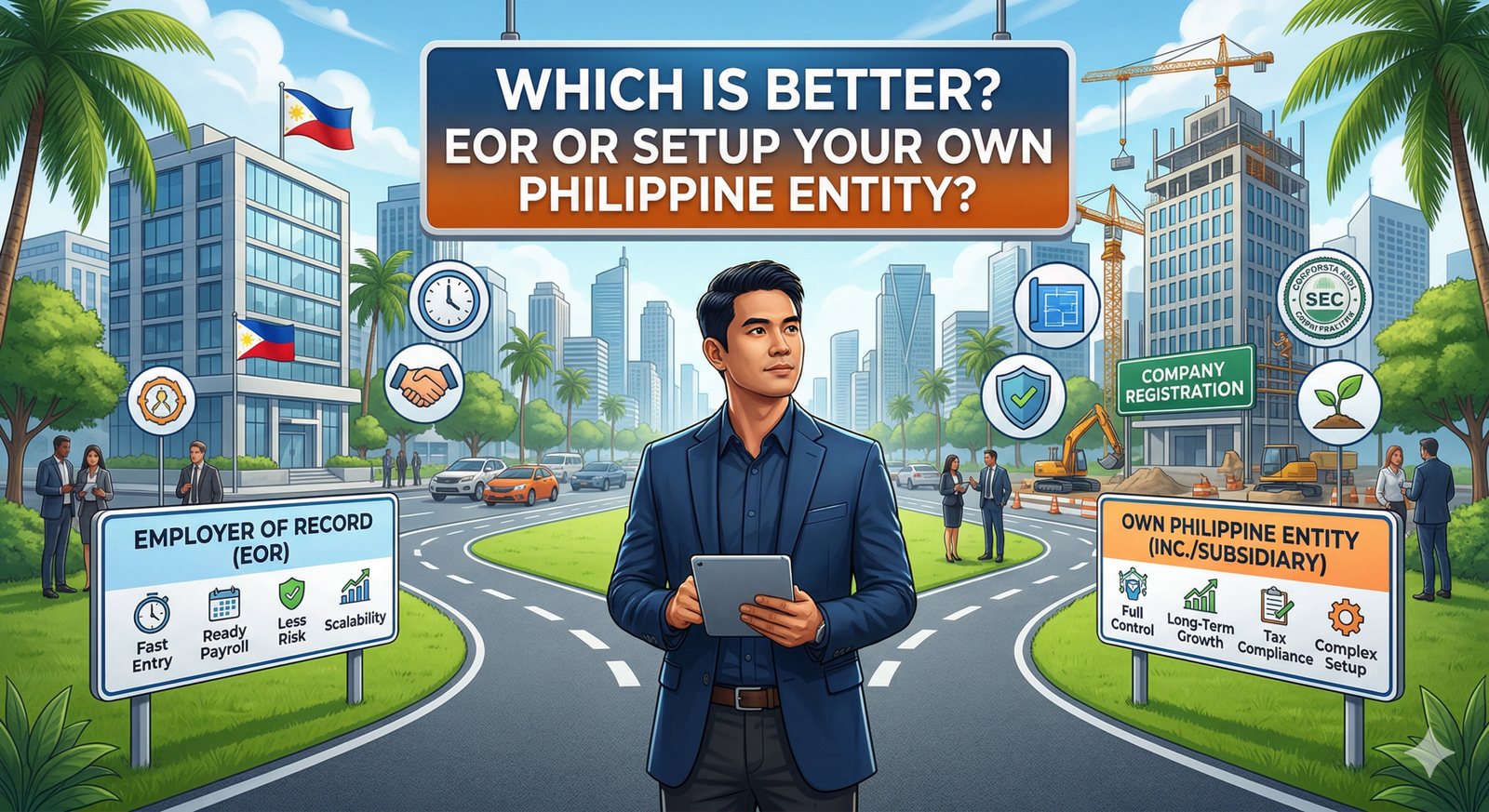 Setting Up Your Philippine Entity vs. Using an EOR Service: Which Is Better for Hiring Remote Workers?